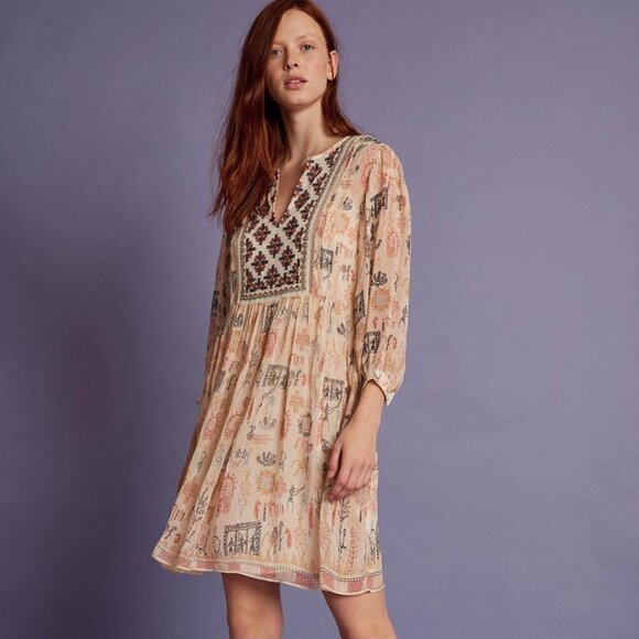 Velvet by Graham & Spencer Tawni Embroidered Tunic size XS NWT - Picture 4 of 10